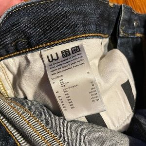 Dark wash Uniqlo men’s jeans